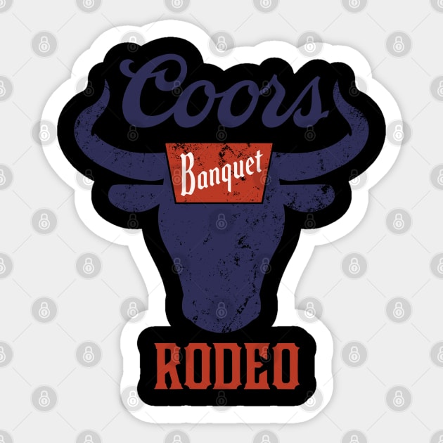 Coors Banquet Rodeo Beer Sticker by slengekan